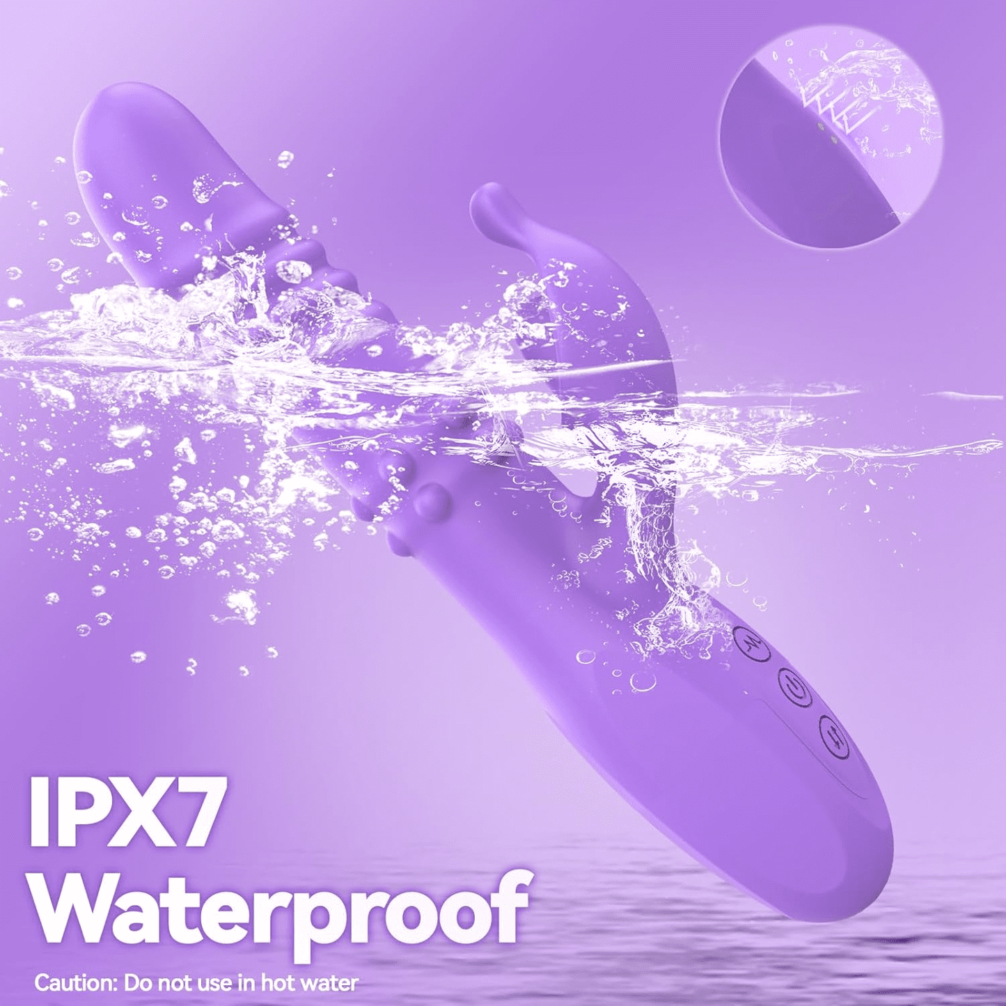 4 in1 Thrusting Dildo Vibrator Adult Toys with 6 Thrusting & Rotating, 10 Vibrating Modes Dildo,Clitoral Stimulator G Spot Vibrator Sex Toys for Couple Women