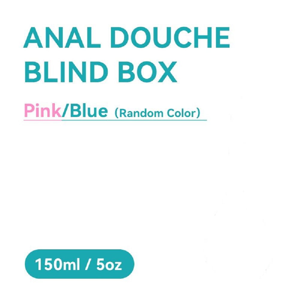 Anti Back-Flow Anal Douche with 5 Spouts,Silicone Enema Douche Bottle,Vaginal Cleaner Kit for Men Women Colon Cleansing(Pink/Blue)