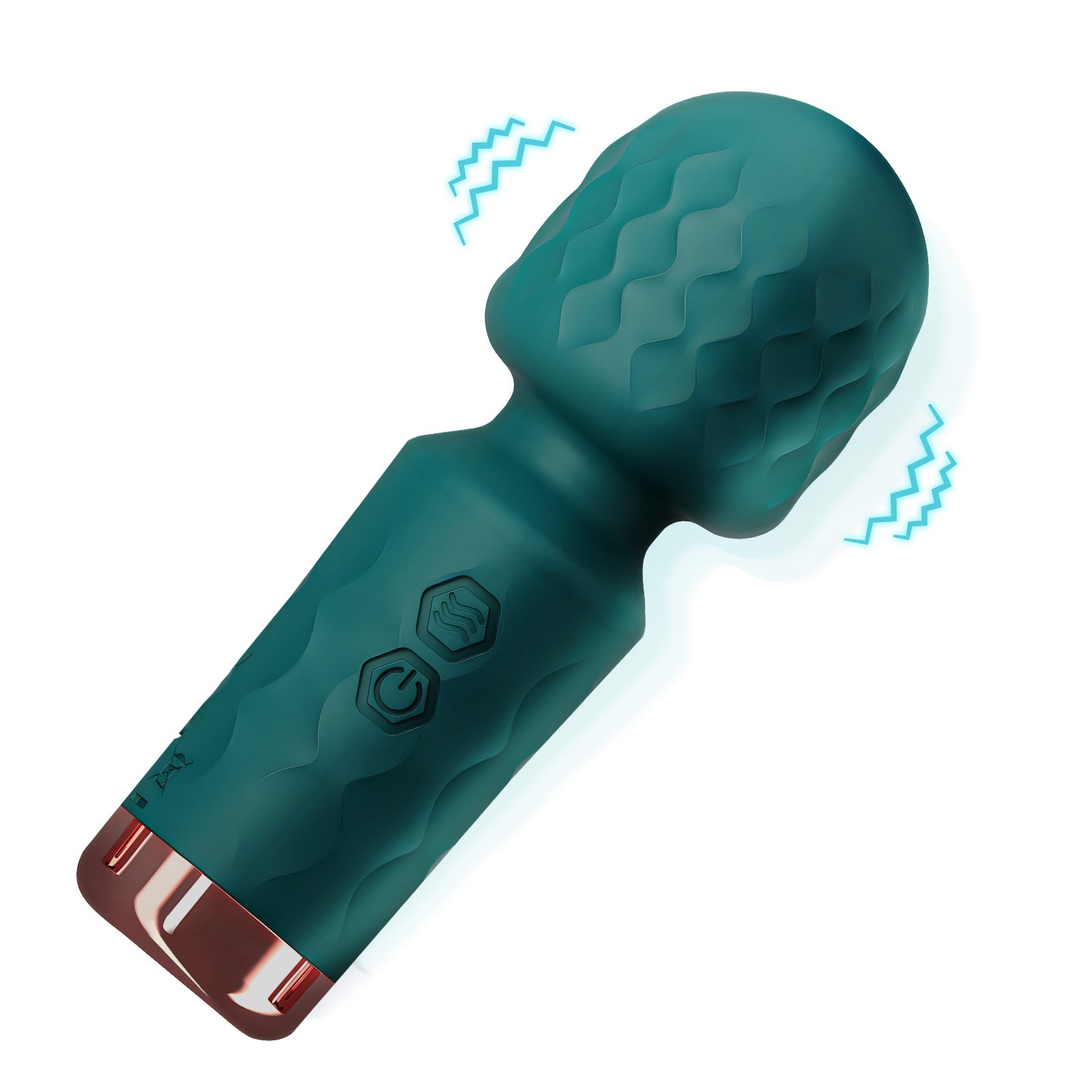 Wand Massager Rechargeable Mini Vibrator with 10 Modes,Clitoris Stimulator Sex Toys for Women-Green