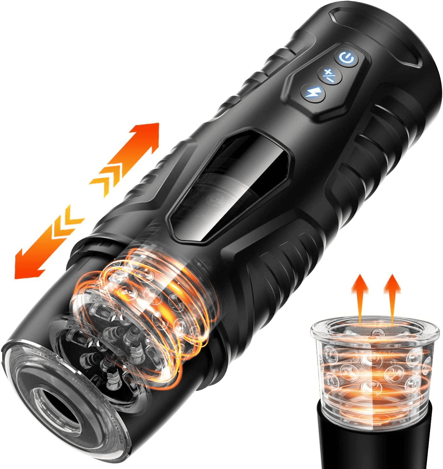 Male Masturbator with Suction Base Sex Toys for Men,Automatic Masturbator Cup with 7 Thrusting & 7 Rotating Modes,Adult Male Sex Toys