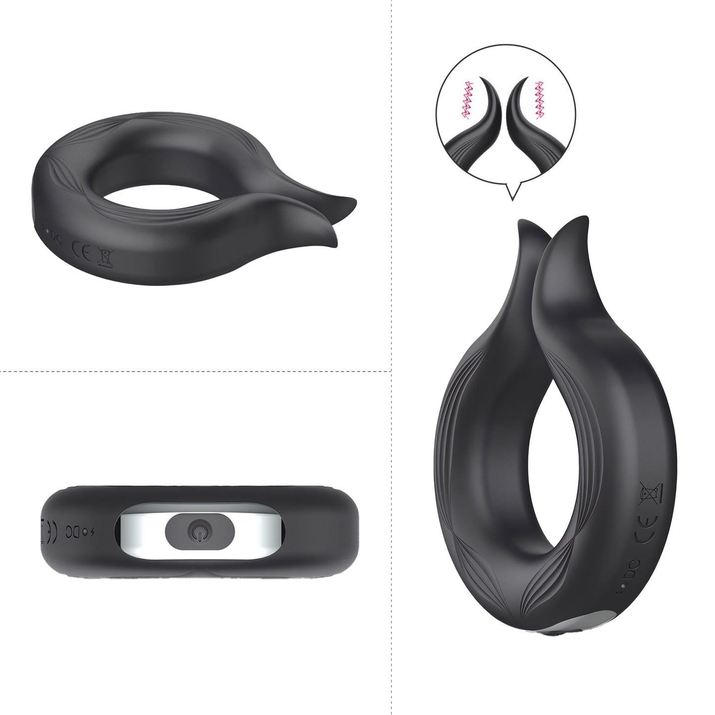 10 Modes Vibrating Penis Ring with Remote,Penis Ring Vibrator Sex Toys for Men Couple