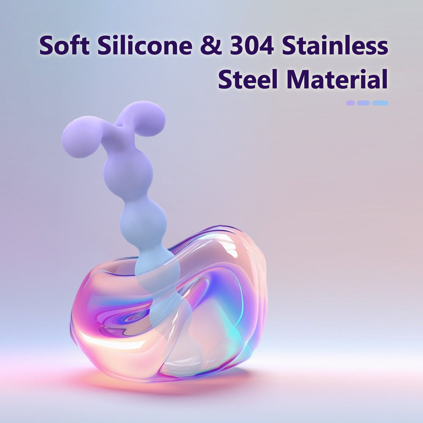 Separable Beads Mini Vibrator Massager Wand with 10 Vibrating Modes,3-in-1 G-Spot Vibrator Clitoral Stimulation & Anal Plug,Women Adult Sex Toys for Couple