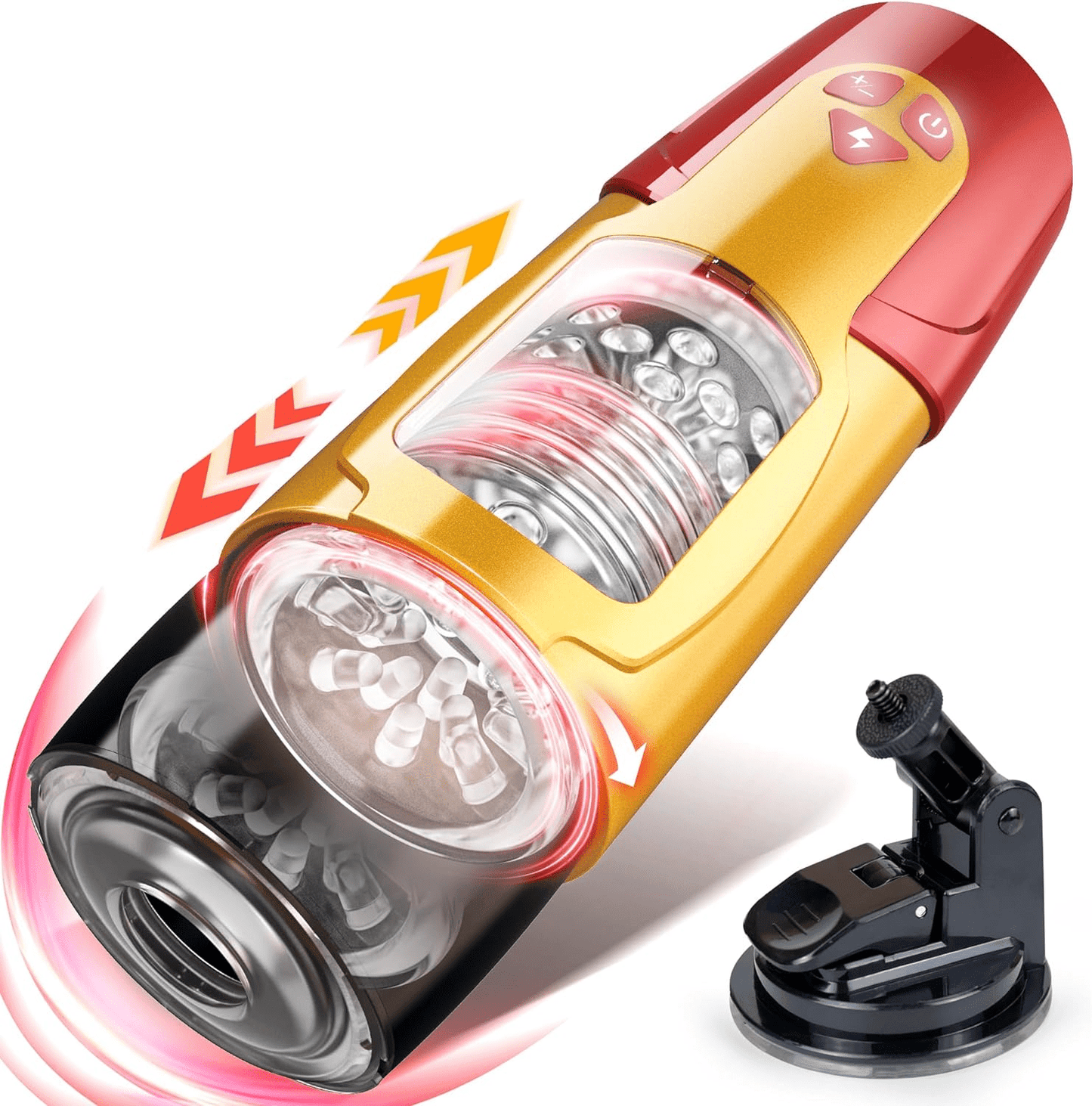 Automatic Male Masturbator Cup with 7 Rotating & 3 Thrusting Mode,Male Strokers with Suction Base Adult Sex Toys for Men