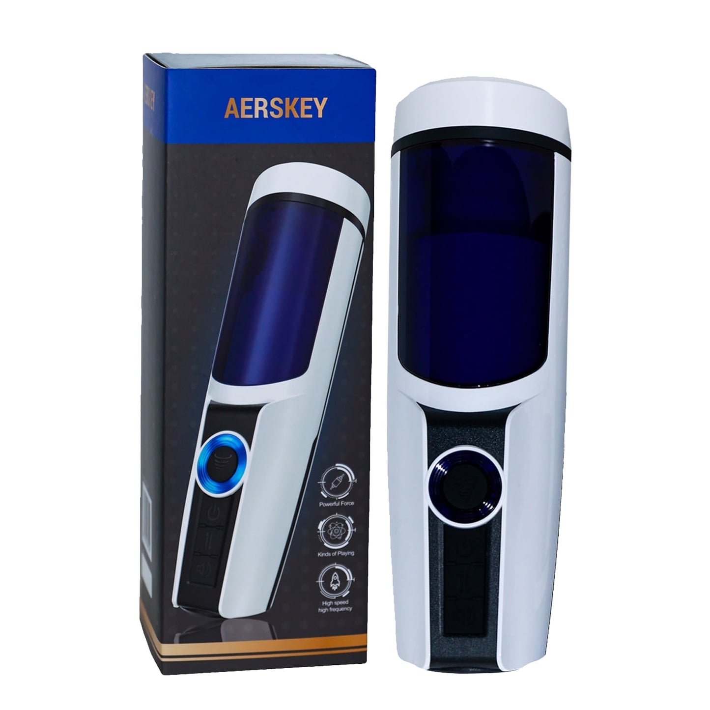 5 in 1 Automatic Male Masturbator, Aerskey Adult Sex Toy with Vibrating Sucking Squeezing Thrusting Voice Modes Male Stroker Sex Toys for Men