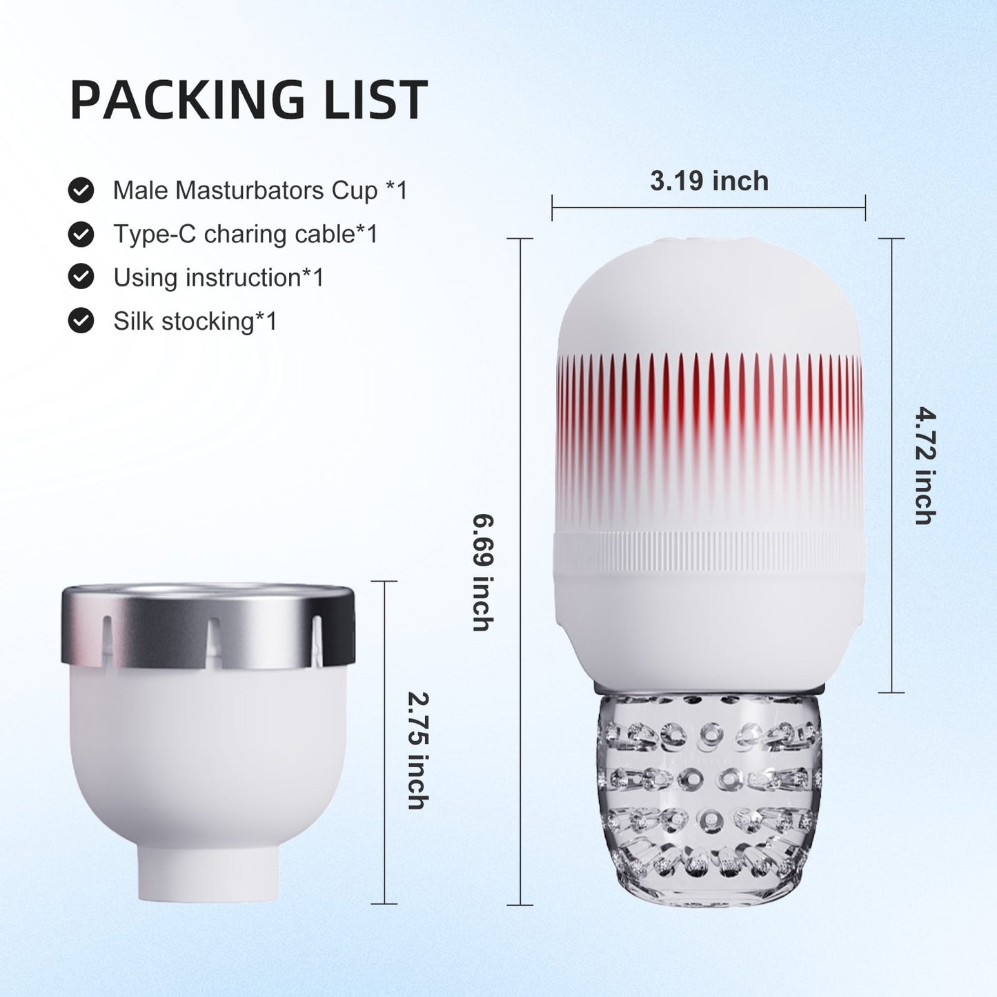 Dual Purpose Male Sex Toys Automatic Male Masturbator Cup for Penis Stimulation,Combined with silk stocking Male Stroker Adult Sex Toys