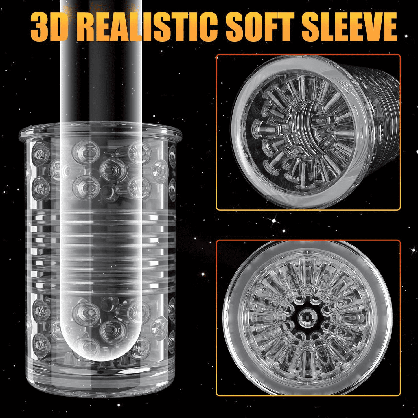 Male Masturbator with Suction Base Sex Toys for Men,Automatic Masturbator Cup with 7 Thrusting & 7 Rotating Modes,Adult Male Sex Toys