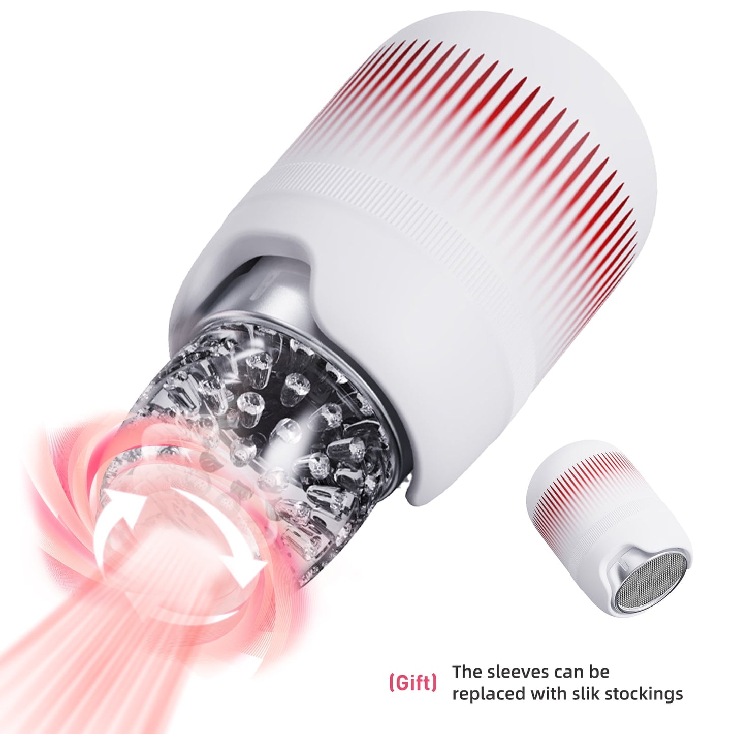 Dual Purpose Male Sex Toys Automatic Male Masturbator Cup for Penis Stimulation,Combined with silk stocking Male Stroker Adult Sex Toys