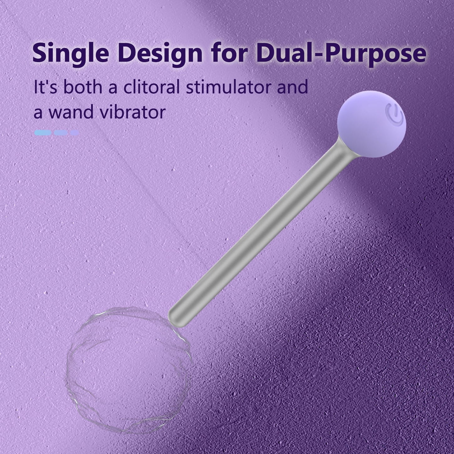 Separable Beads Mini Vibrator Massager Wand with 10 Vibrating Modes,3-in-1 G-Spot Vibrator Clitoral Stimulation & Anal Plug,Women Adult Sex Toys for Couple