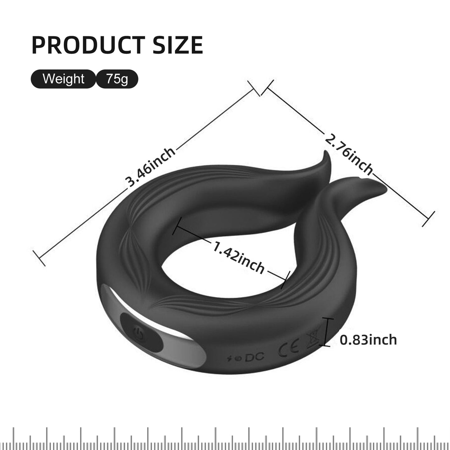 10 Modes Vibrating Penis Ring with Remote,Penis Ring Vibrator Sex Toys for Men Couple