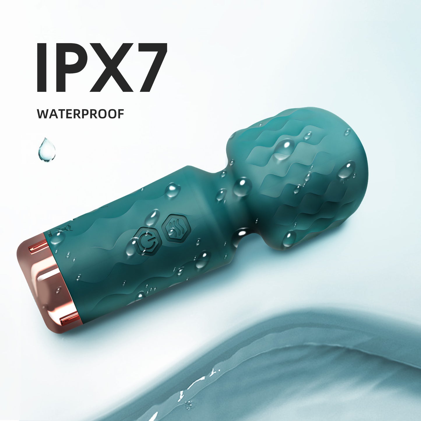 Wand Massager Rechargeable Mini Vibrator with 10 Modes,Clitoris Stimulator Sex Toys for Women-Green