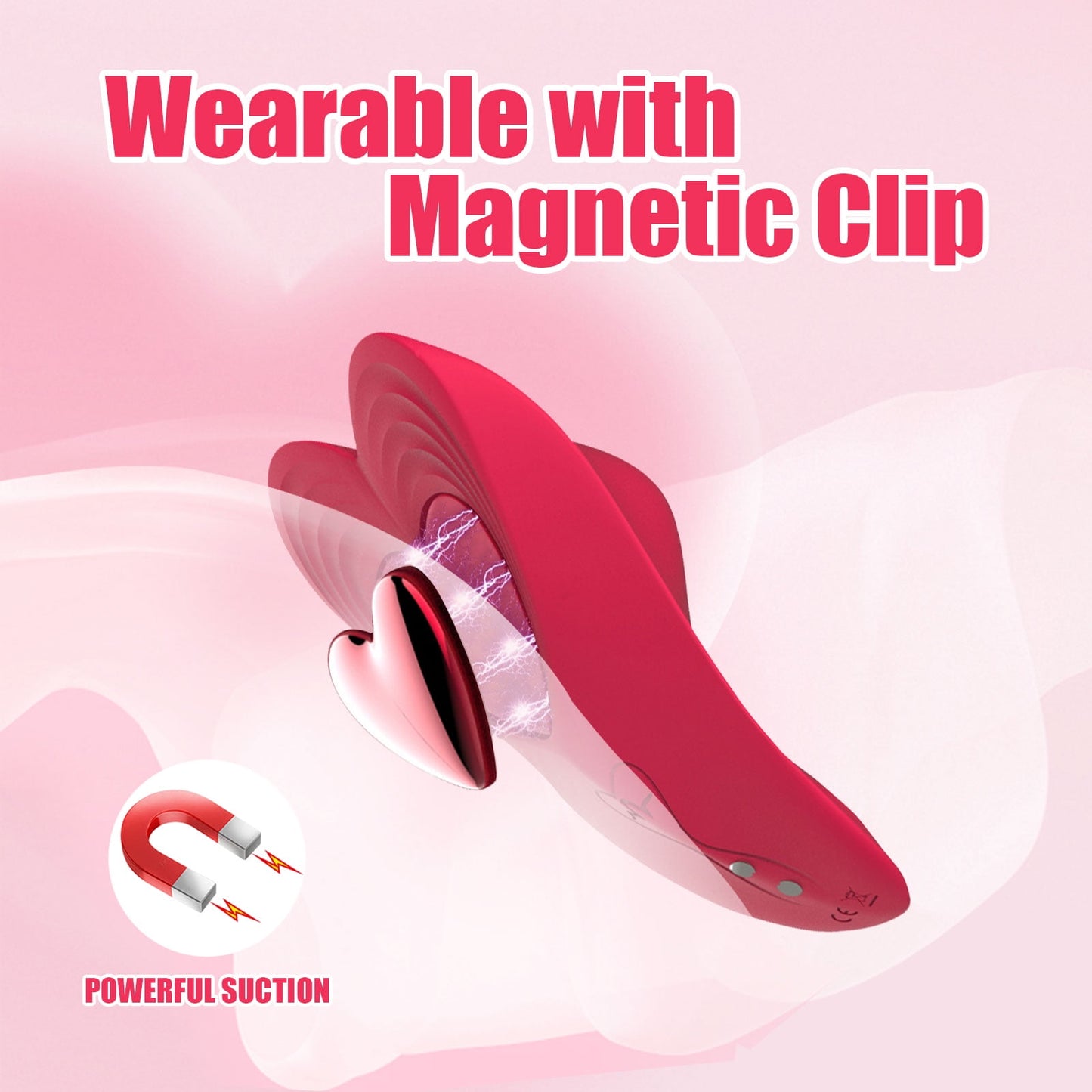 App Control Wearable Panty Vibrator with Remote,10 Vibration Modes Clitoral Stimulator G spot Vibrator,Couples Adult Sex Toys(Red)