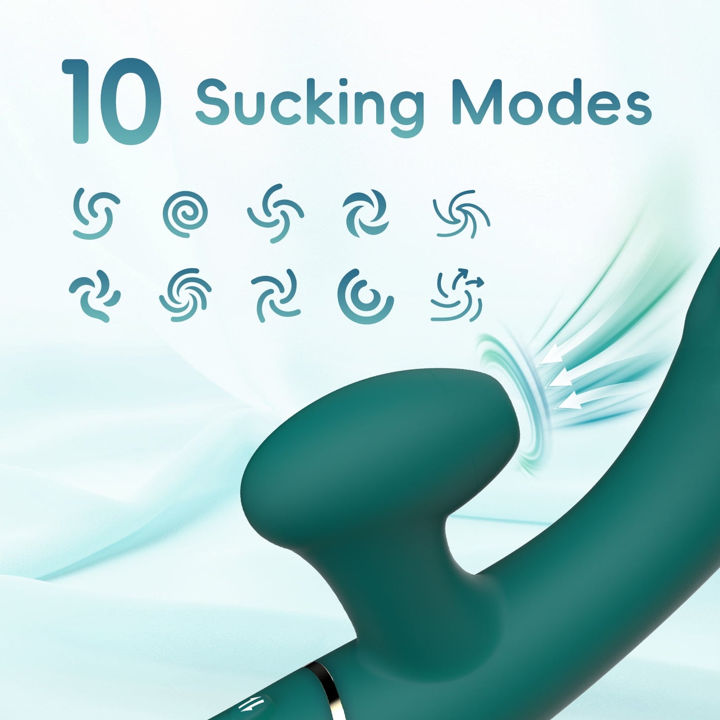 3 in 1 G Spot Vibrators with 10 Flapping, 10 Vibrating & 10 Sucking Patterns,Rabbit Vibrator Sex Toys for Women,Couples Adult Toys Dildo(Green)