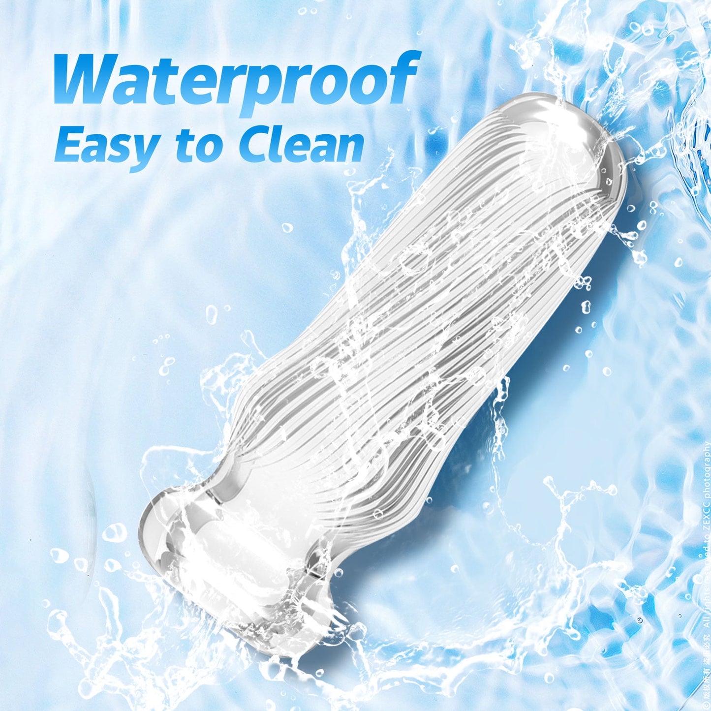 Soft Silicone Male Masturbator Cup Without Vibration,Manual Portable Male Stroker,Adult Sex Toys for Men-Clear