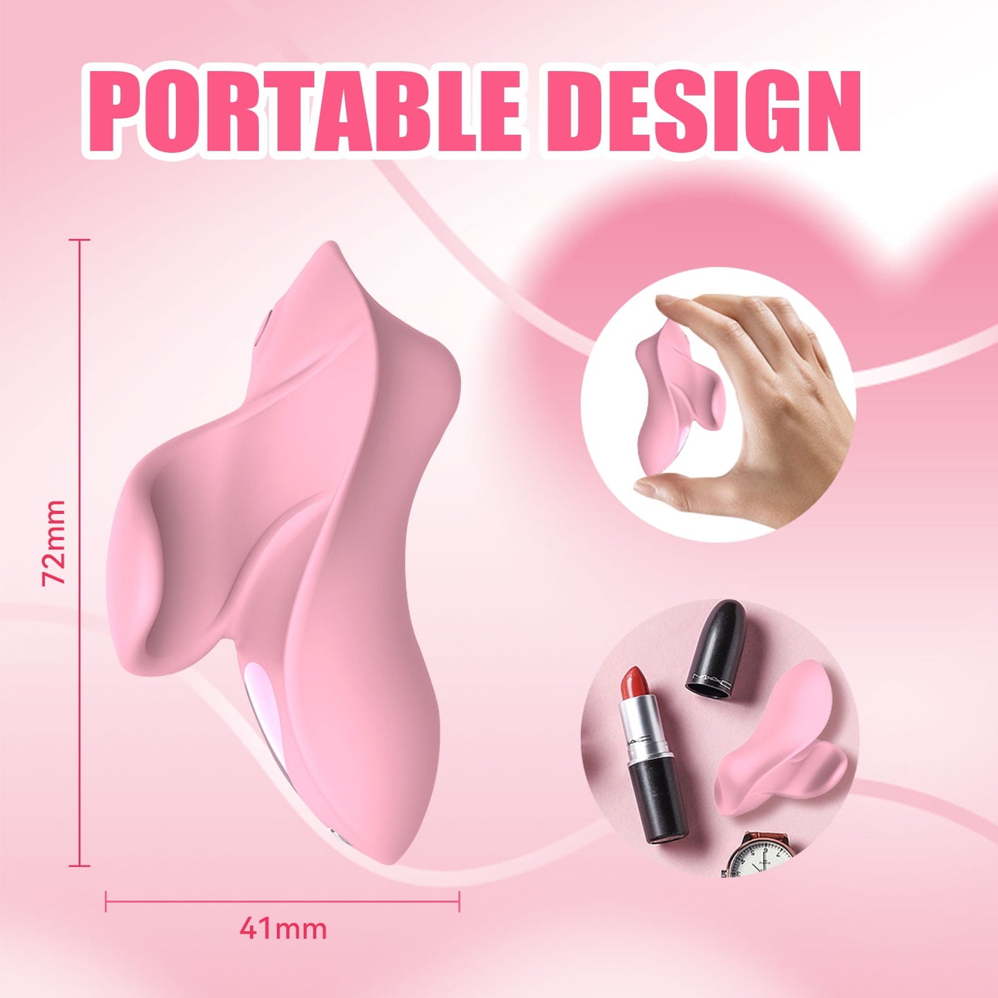 9 Vibration Modes Finger Vibe Vibrator,G-Spot Finger Massager Vibrator Clitoris Stimulator,Women Adult Sex Toys for Female(Pink)