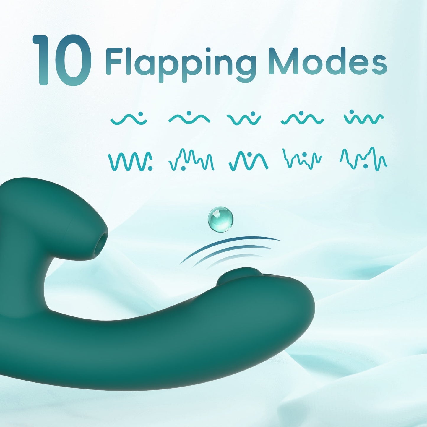 3 in 1 G Spot Vibrators with 10 Flapping, 10 Vibrating & 10 Sucking Patterns,Rabbit Vibrator Sex Toys for Women,Couples Adult Toys Dildo(Green)